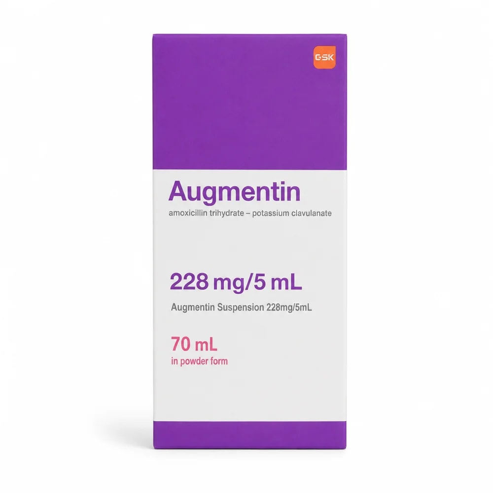 Augmentin 228 mg/5 mL powder for 70 mL oral suspension - Kim Yi