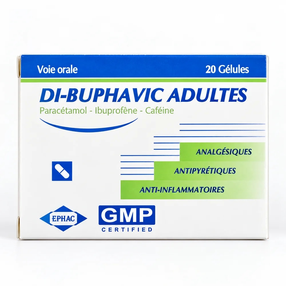 Di-Buphavic Adultes 325 mg / 200 mg / 25 mg - Sann Sopheachenda Pharmacy