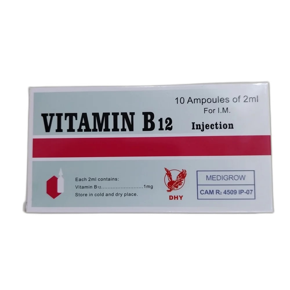 Vitamin B12 1 mg / 2 ml - PHARMACIE LA BELLE PHARMA 