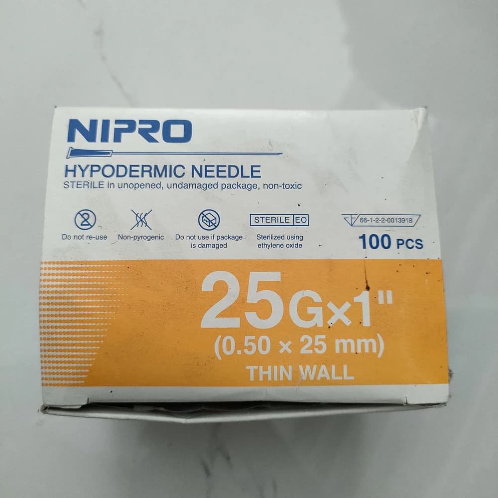Nipro 25G x 1" (0.50 x 25 mm)