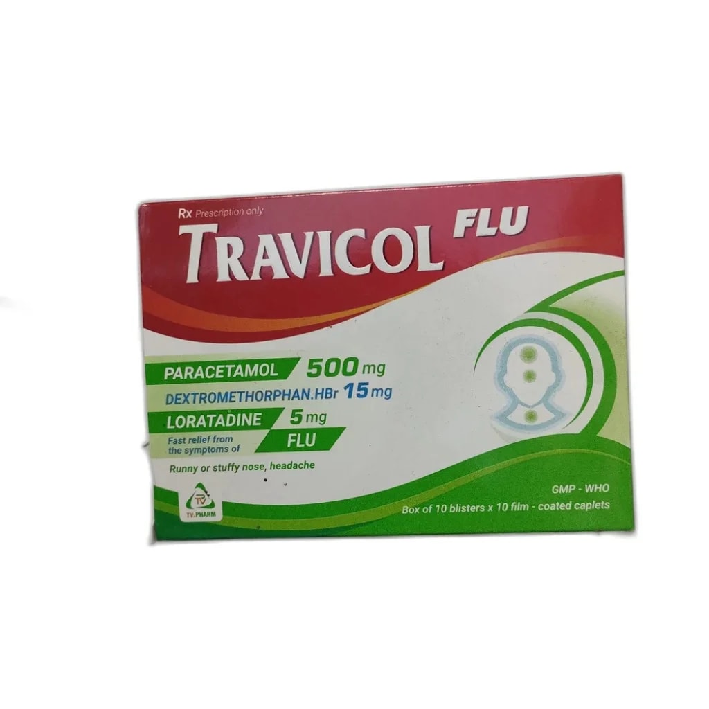 Travicol Flu 500 mg / 15 mg / 5 mg - PHARMACIE PORNLEU PICH