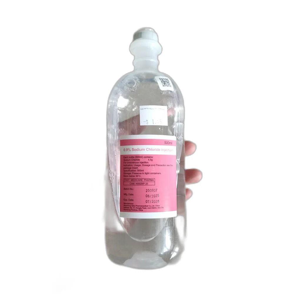 Sodium Chloride Injection 0.9%, 500 mL - SUKHA PHARMACY
