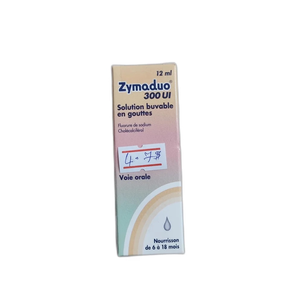 Zymaduo 300 UI 300 UI (per drop: cholecalciferol 300 IU, sodium fluoride 0.1380 mg) - PHARMACIE MONGKUL
