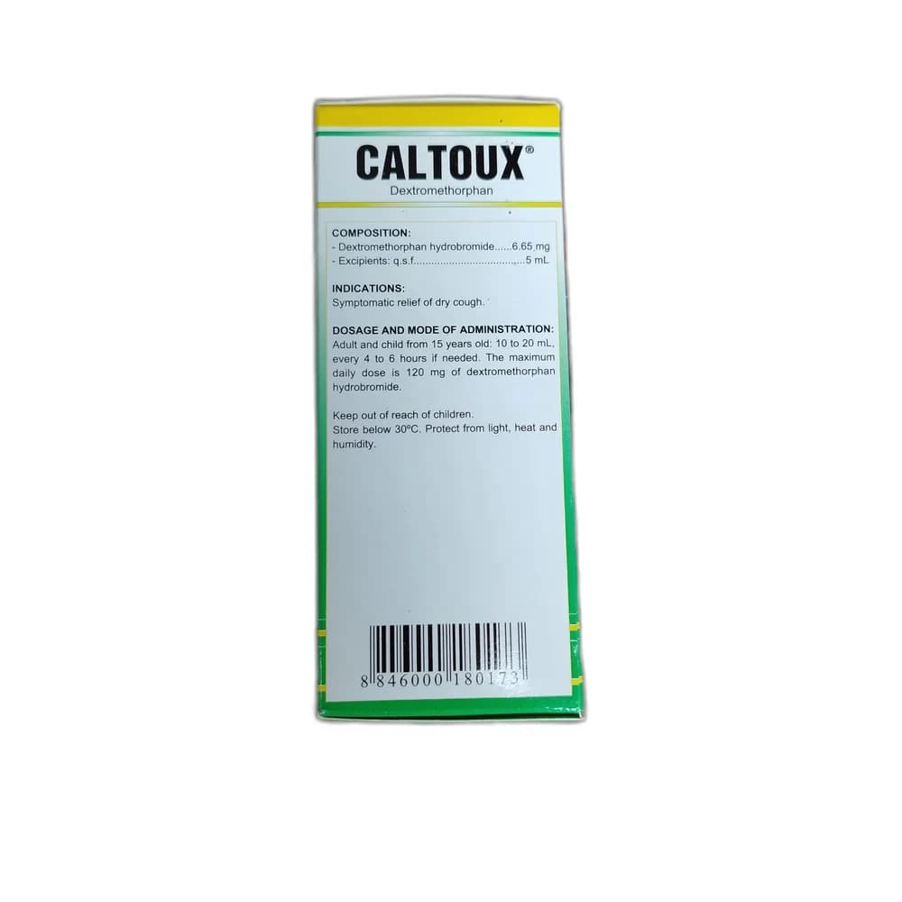 Caltoux Adult Dextromethorphan 6.65 mg / 5 ml