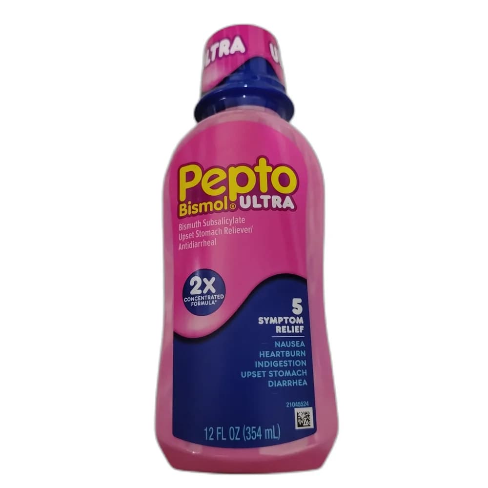 Pepto Bismol Ultra Liquid (Bismuth Subsalicylate 525 mg/15 ml) 12 fl oz (354 ml)