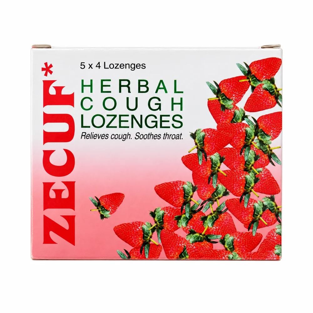 Zecuf Strawberry Flavor Herbal Cough Lozenges - Pharmacy Krech hong