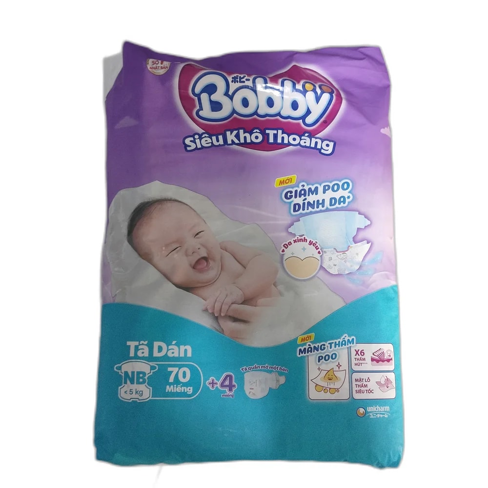 Bobby NB Tã Dán - PHARMACIE PORNLEU PICH