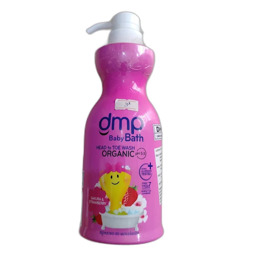 DMP Baby Bath Sakura & Strawberry Organic 480 mL