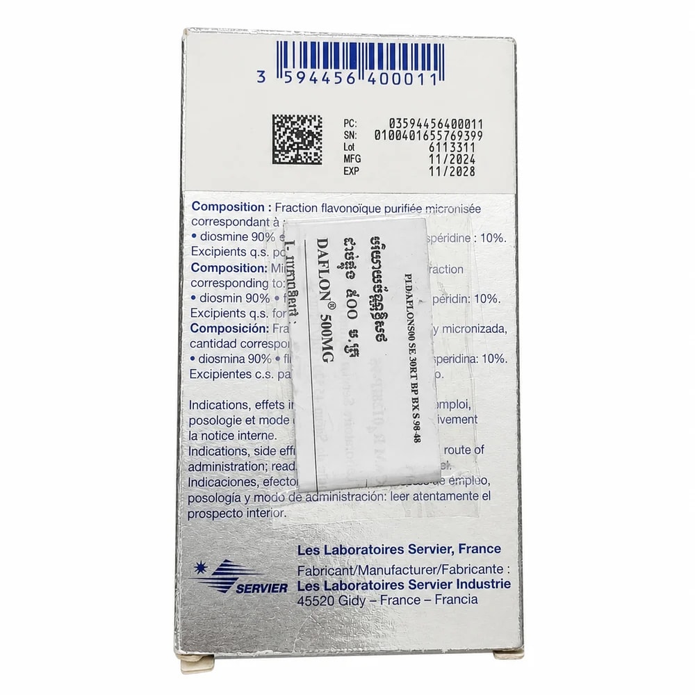 Daflon 500 mg - Preah Chan Tep Pharmacy