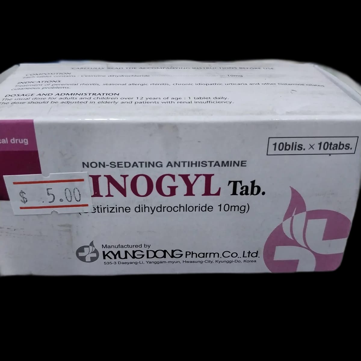 Rinogyl Tab 10mg