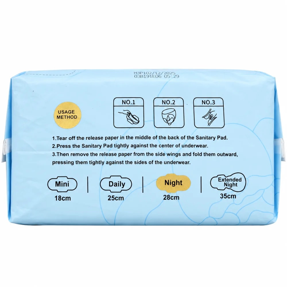 KK Soft & Natural Sanitary Pads (Night variant) 28 cm - Pharmacy Krech hong