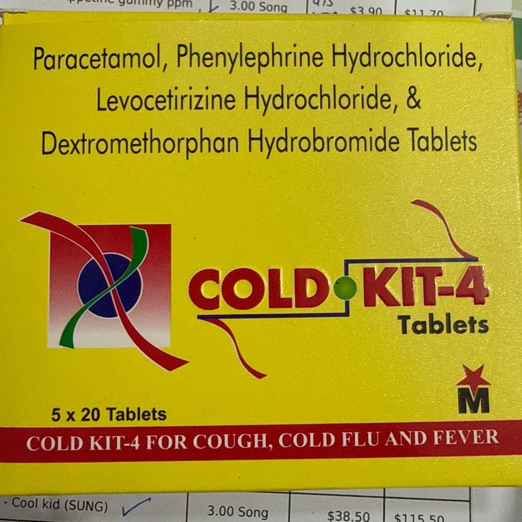 Cold Kit-4 500mg/5mg/5mg/10mg