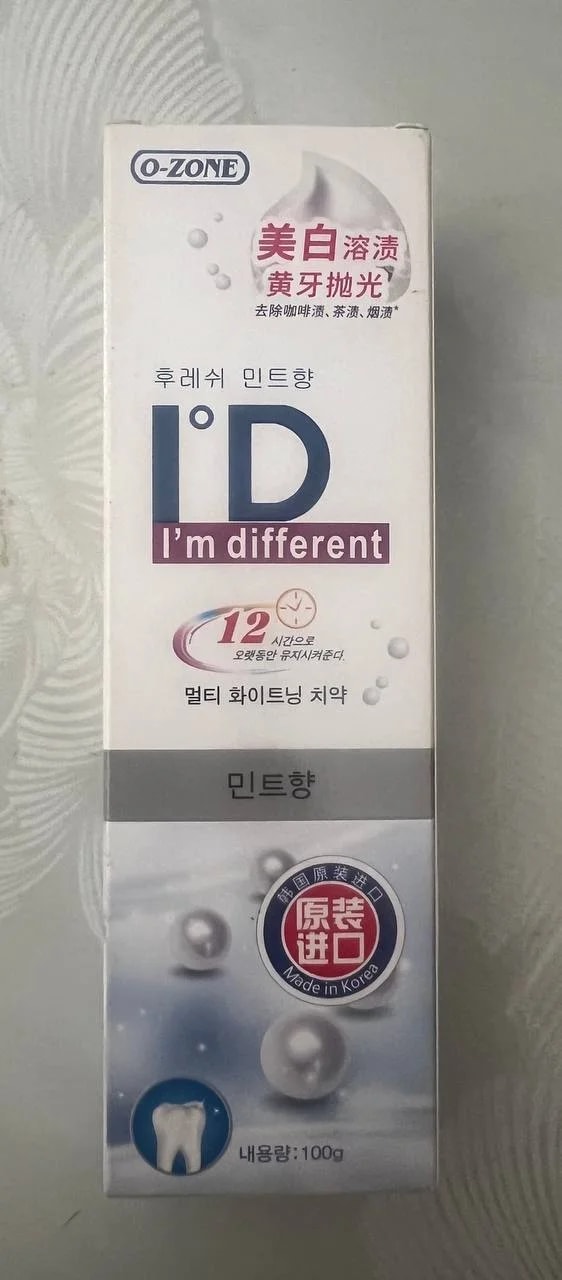 O-ZONE I'D I'm Different Whitening toothpaste - α±ααααααΆα ααααΈαααα‘αΆαα