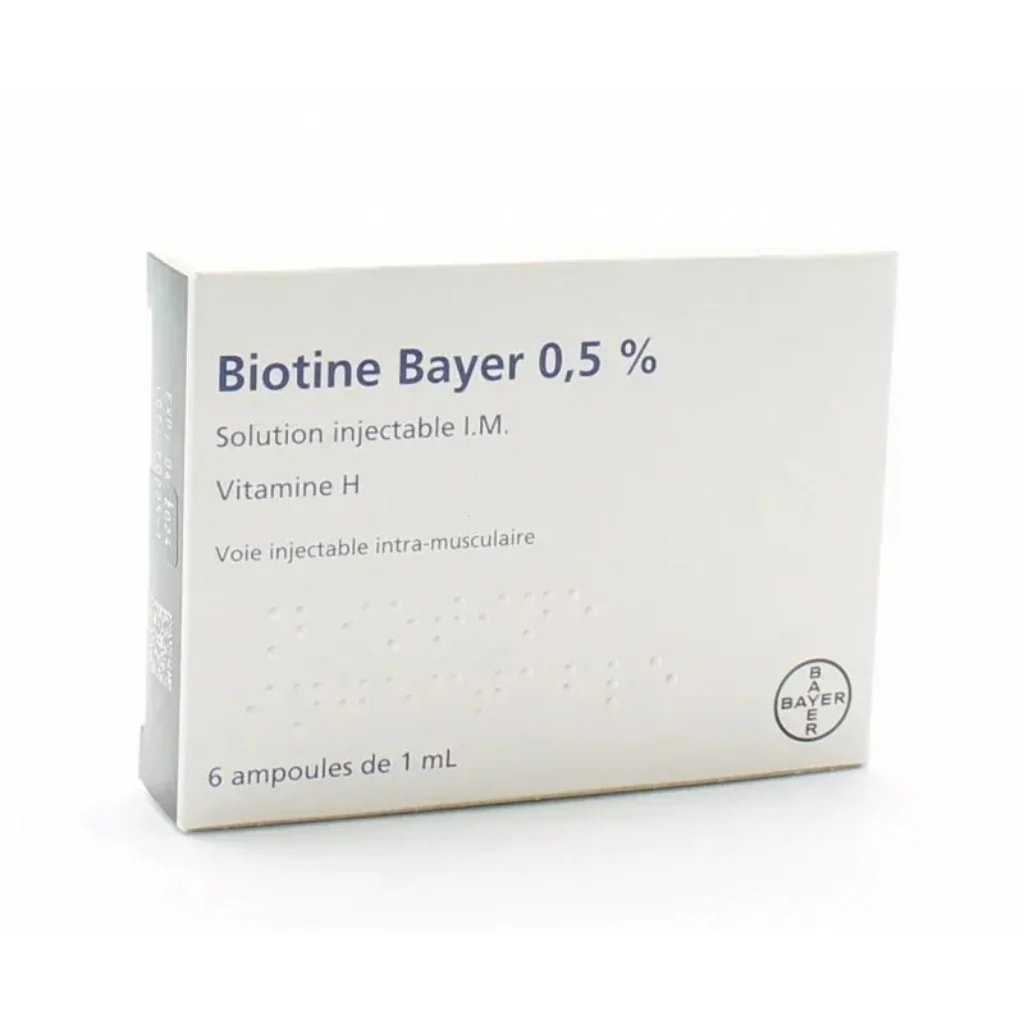 Biotine Bayer 0.5 pour cent 5 mg / 1 mL - SUKHA PHARMACY