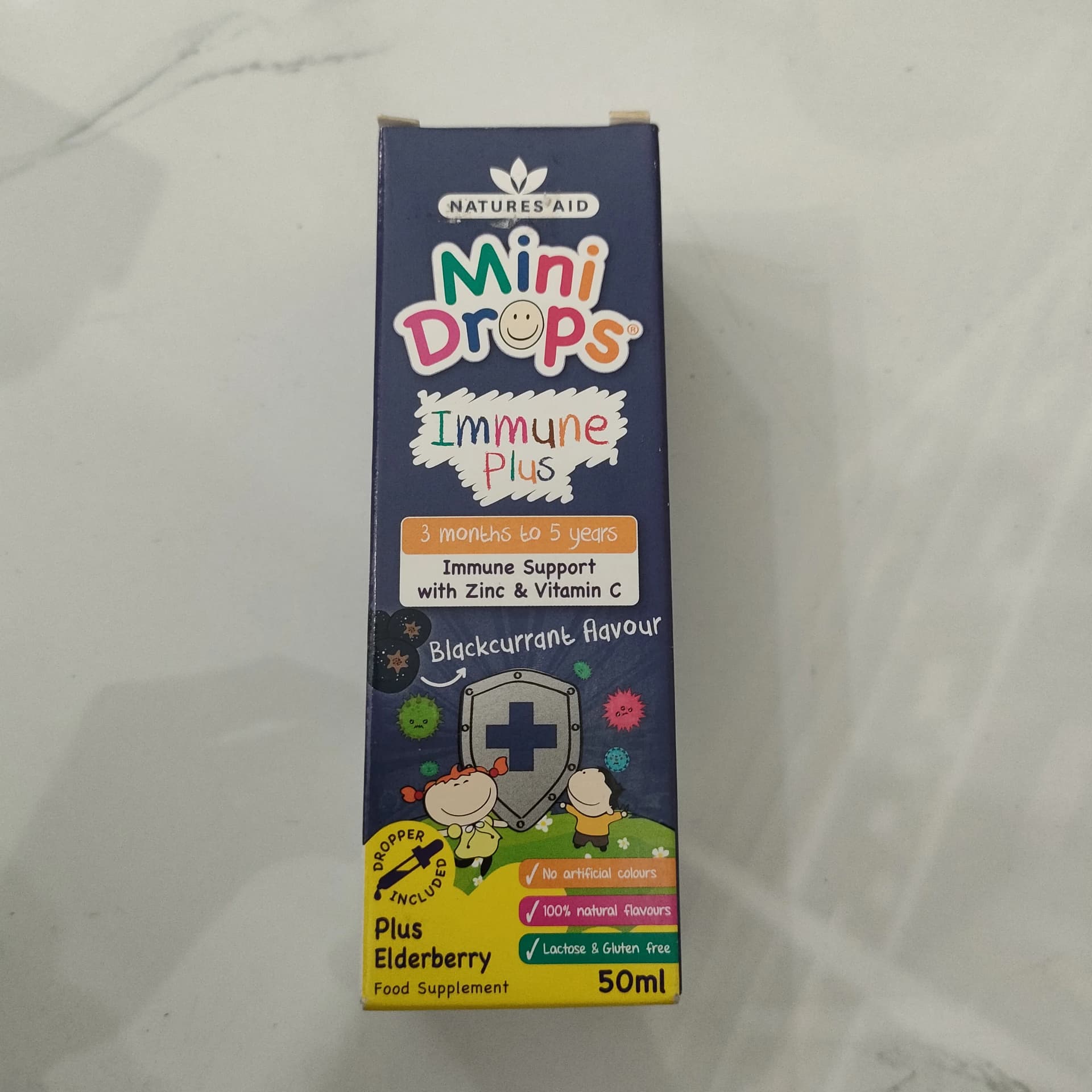 Natures Aid Mini Drops Immune Plus 50mL