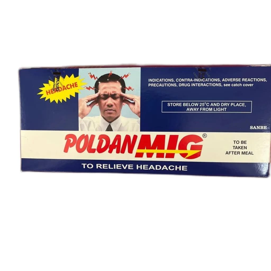 PoldanMig Paracetamol 400 mg / acetylsalicylic acid 250 mg / caffeine 65 mg