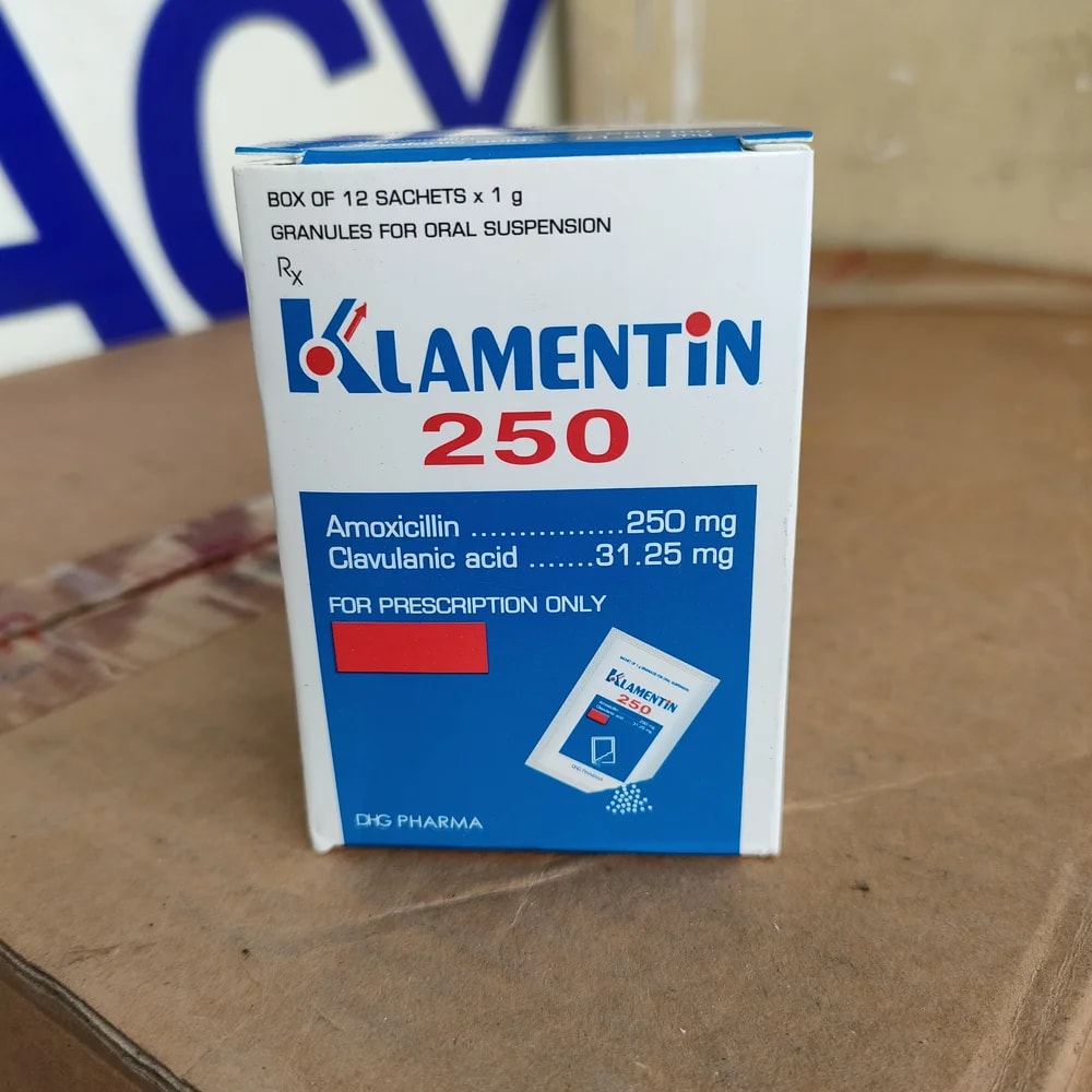 Klamentin Amoxicillin 250 mg / Clavulanic acid 31.25 mg - LEAN LEAN PHARMACY