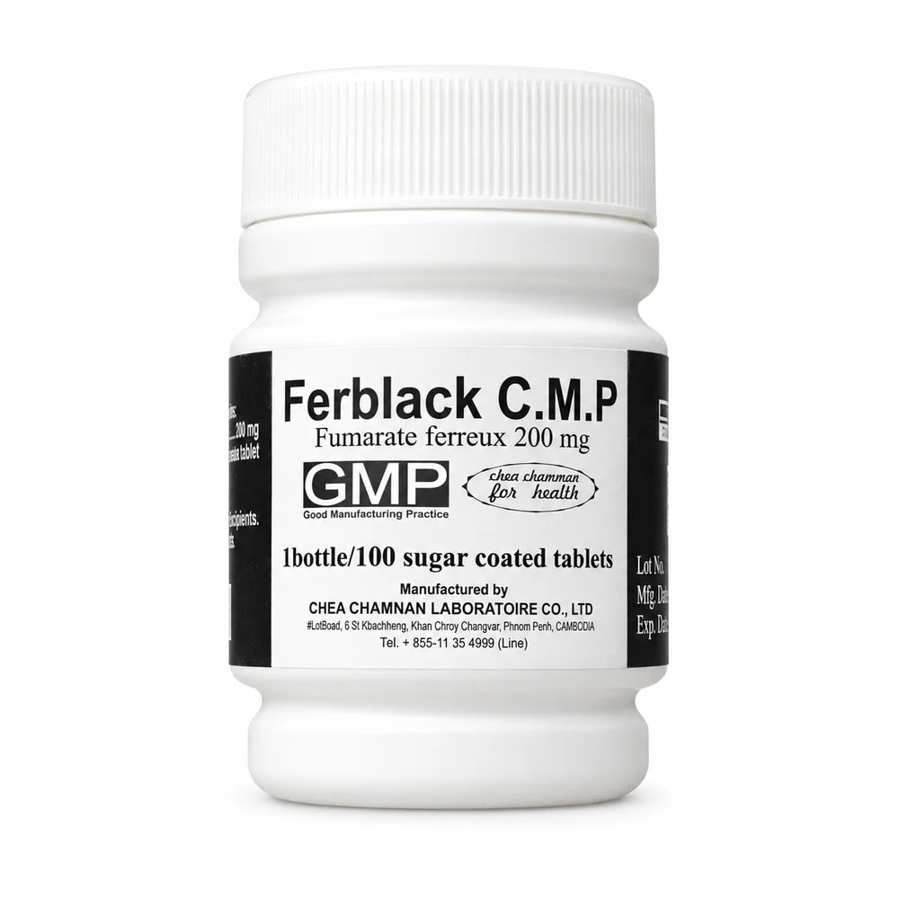 Ferblack C.M.P Fumarate ferreux 200 mg - Sann Sopheachenda Pharmacy