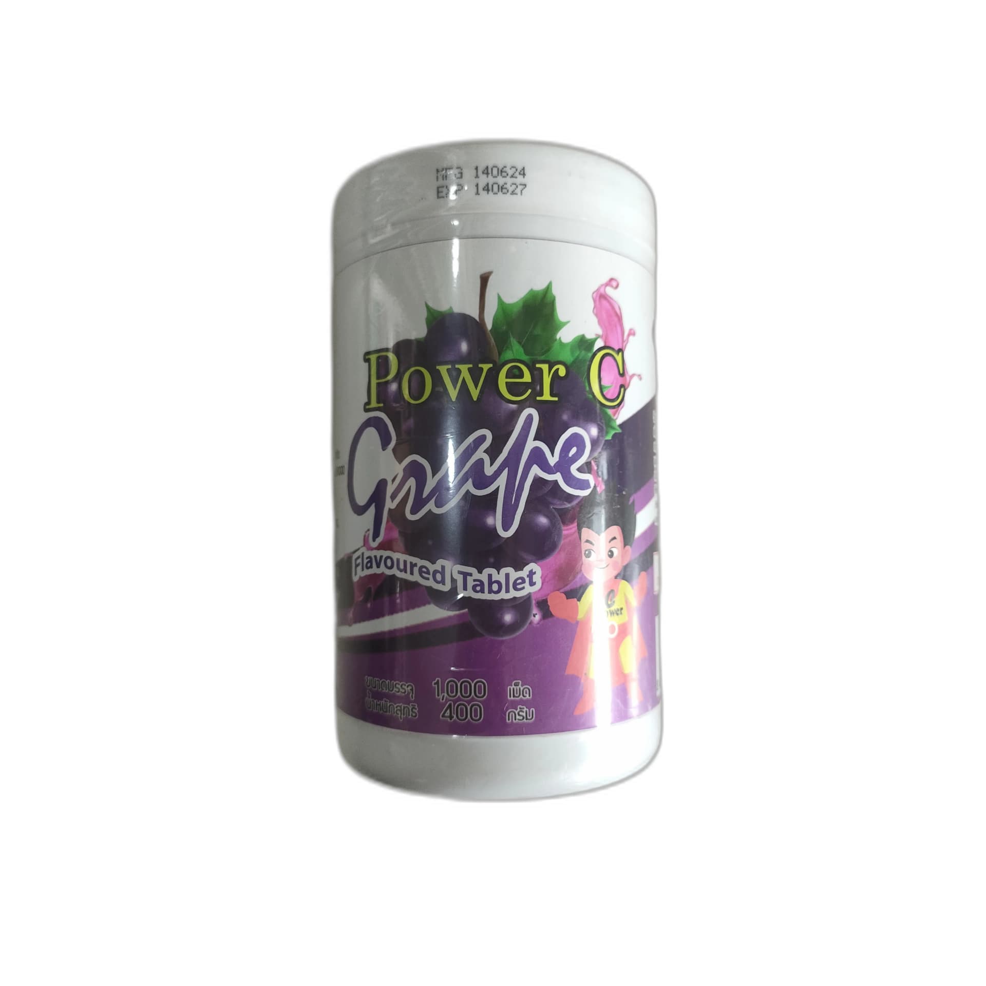 Power C 25 mg Vitamin C per tablet (1000 mg tablet weight)