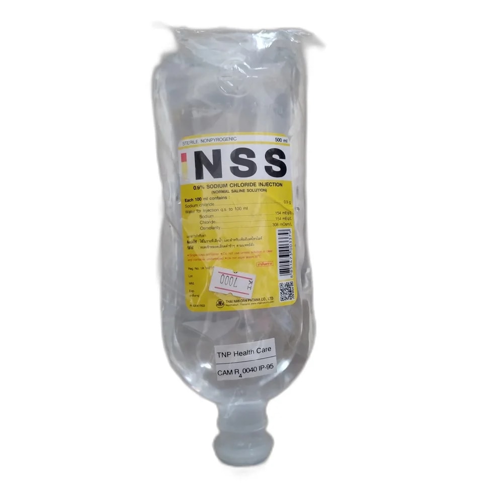 NSS 0.9% Normal Saline Solution 500 ml - Oudom Puthik Pharmacy
