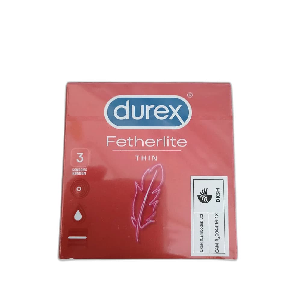 Durex Fetherlite Thin Condoms 52.5 mm