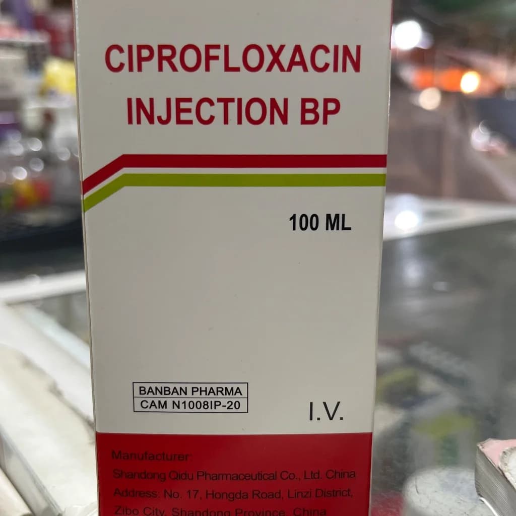 Ciprofloxacin Injection BP 200mg/100ml