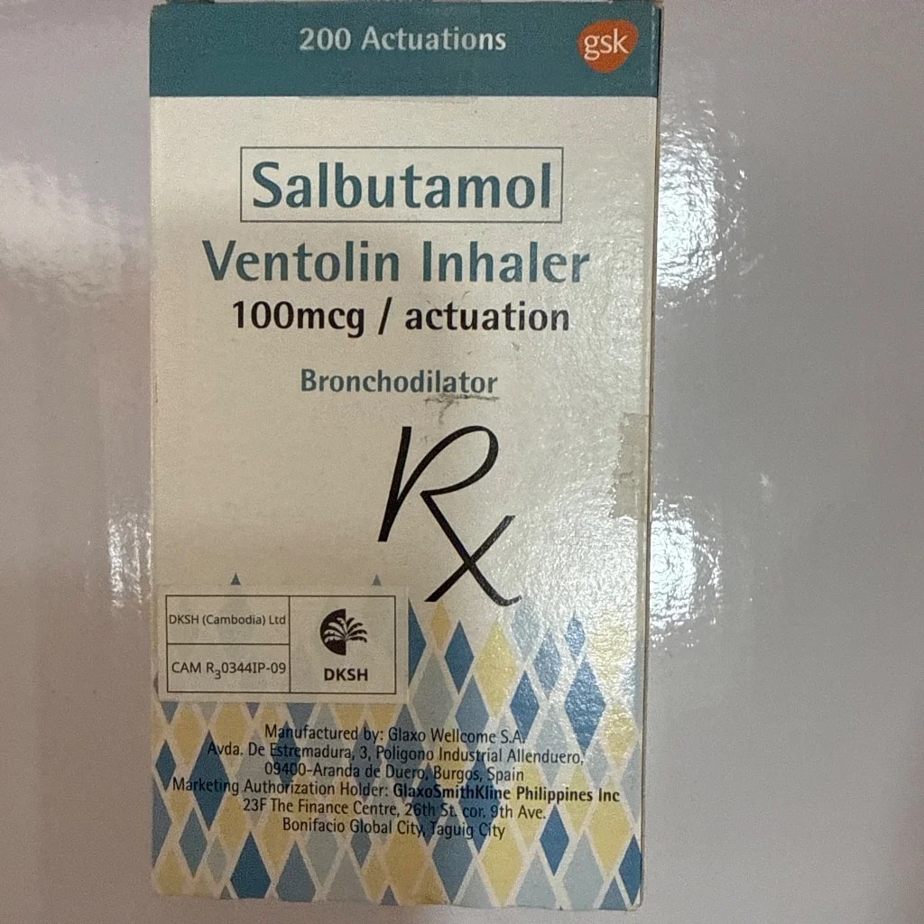 Ventolin Inhaler 100mcg - PONLEU DOUNG DARA PHARMACY