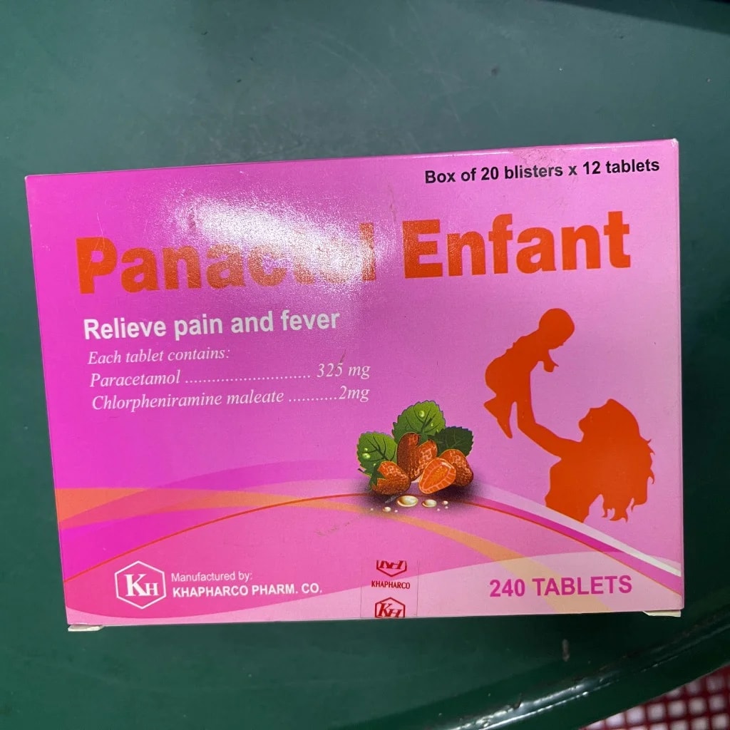 Panactol Enfant 325mg + 2mg - MONGKUL SOKHAPHEAP PHARMACY