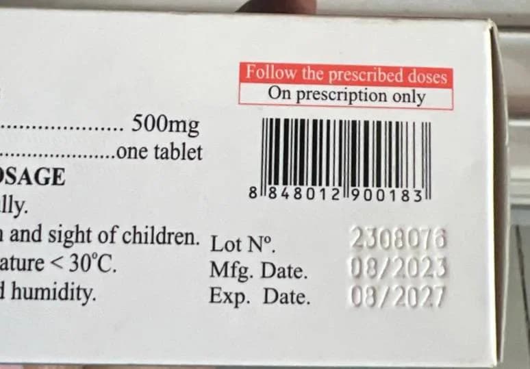 Nandiazine Sulfadiazine 500mg