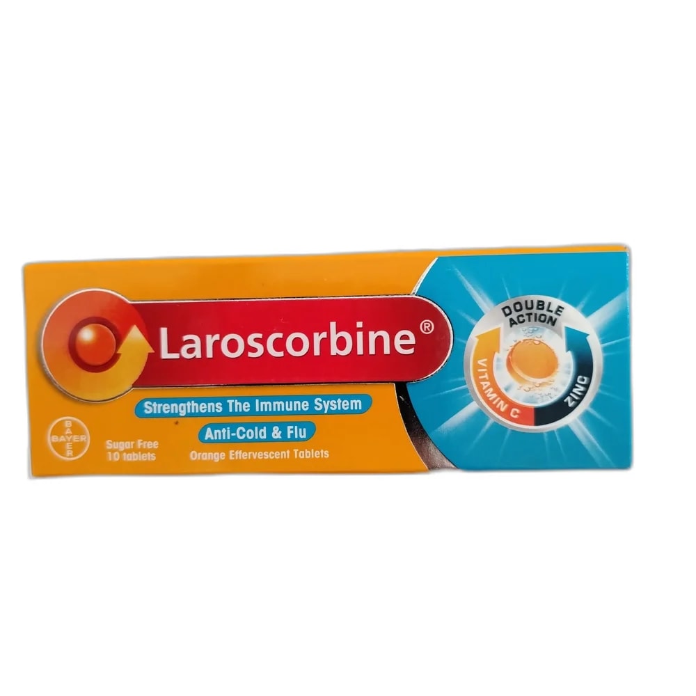 Laroscorbine Double Action 1000mg / 10mg - Oudom Puthik Pharmacy