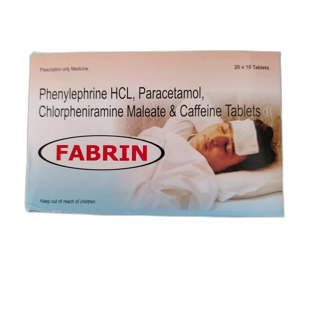 Fabrin 10 mg / 500 mg / 2 mg / 30 mg - Oudom Puthik Pharmacy
