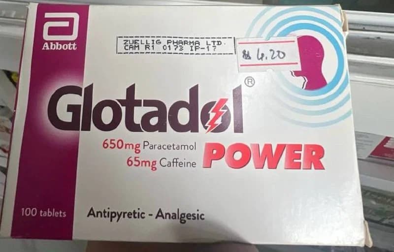 Glotadol POWER 650mg Paracetamol + 65mg Caffeine
