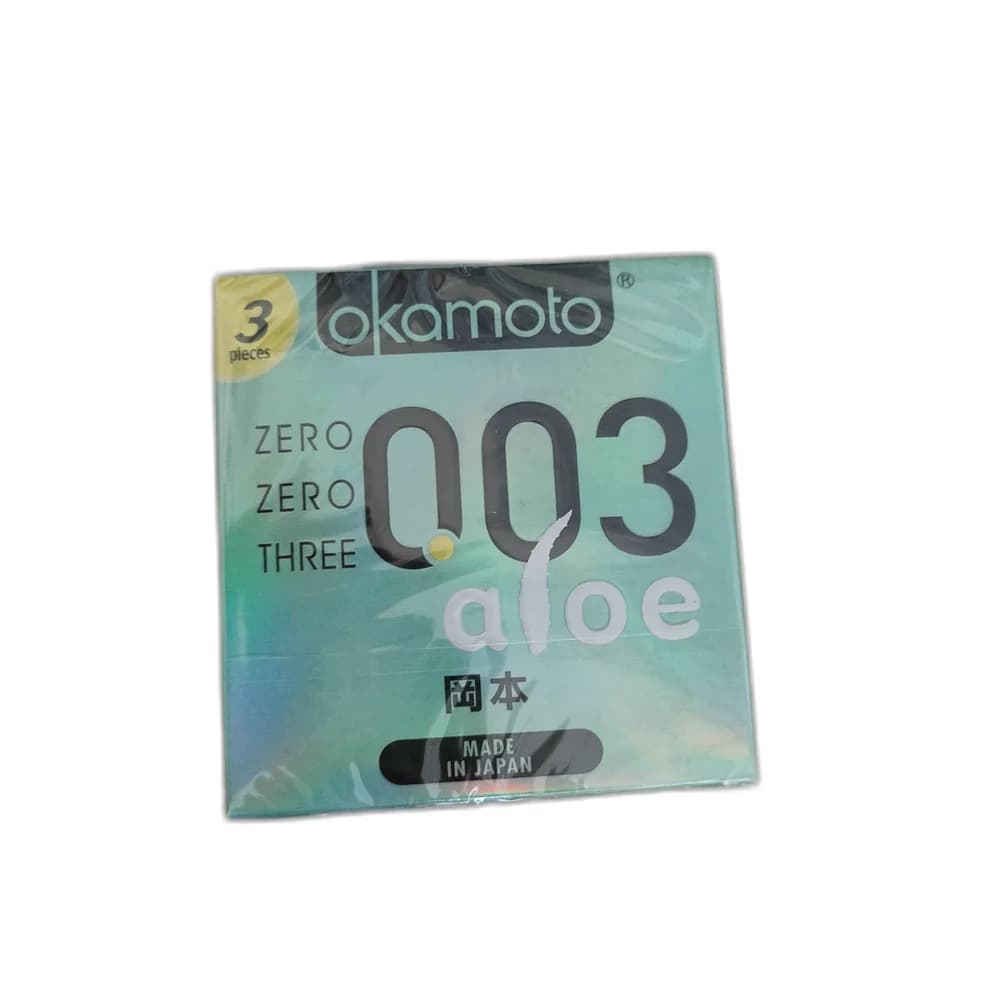 Okamoto 0.03 Real Fit Aloe Condoms 0.03 mm; 52 ± 2 mm