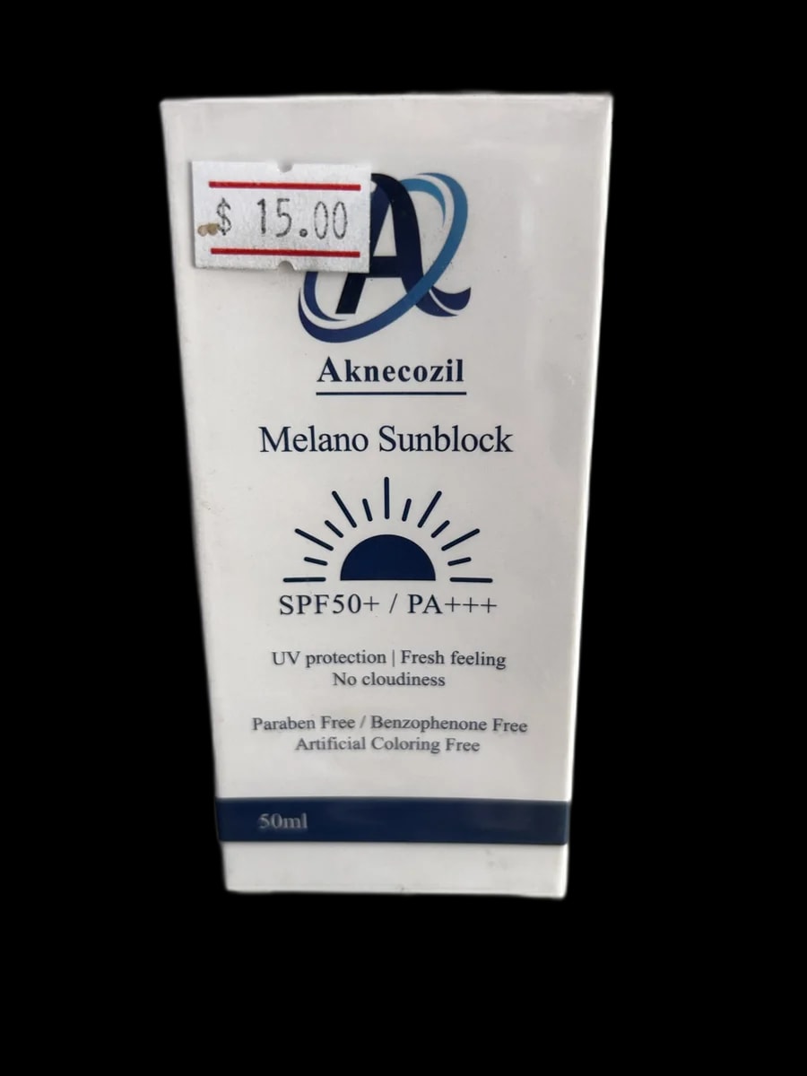 Aknecozil Melano Sunblock SPF50+ PA+++ 50mL - α±ααααααΆααααααααααααα