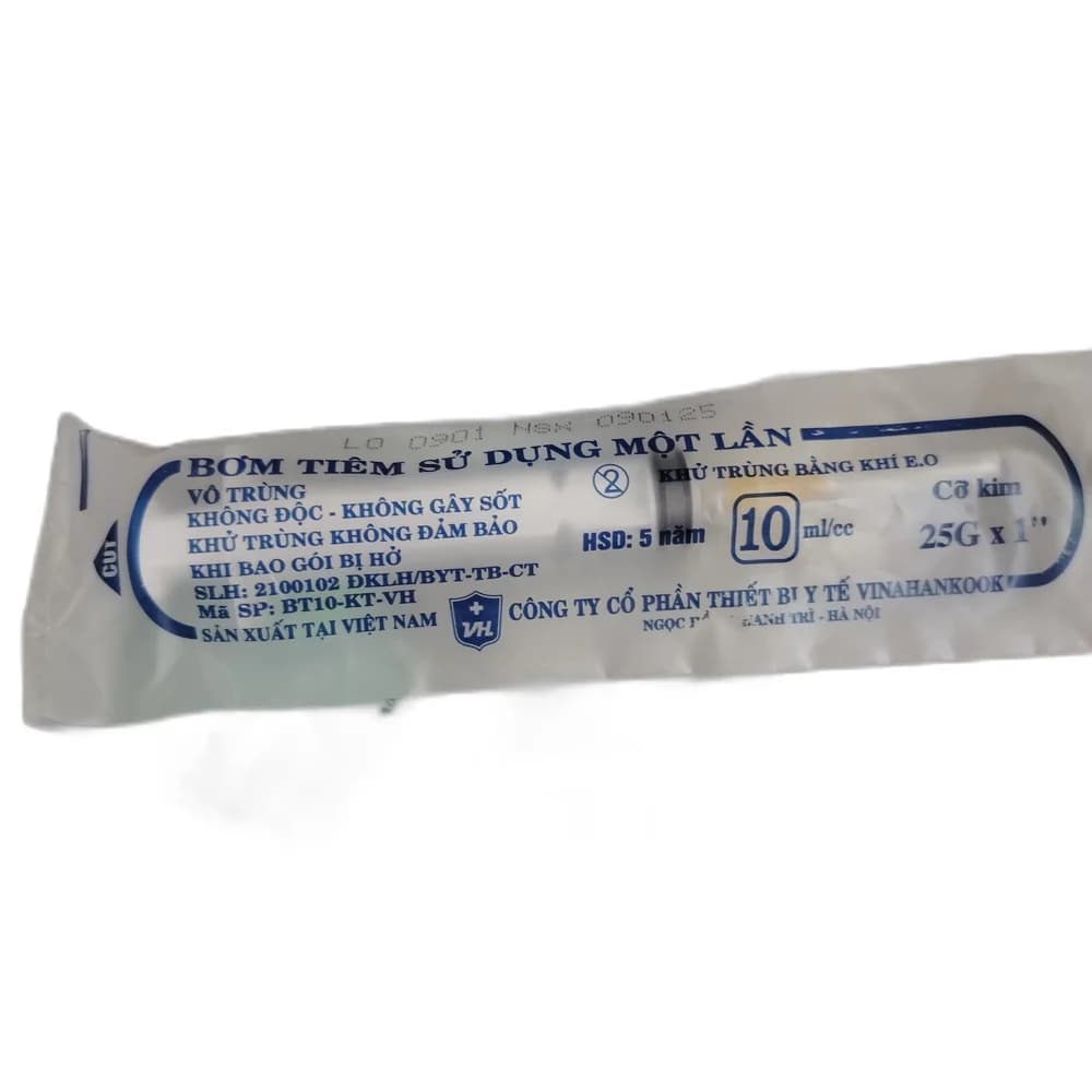 Vinahankook Disposable Syringe 10 mL Not available