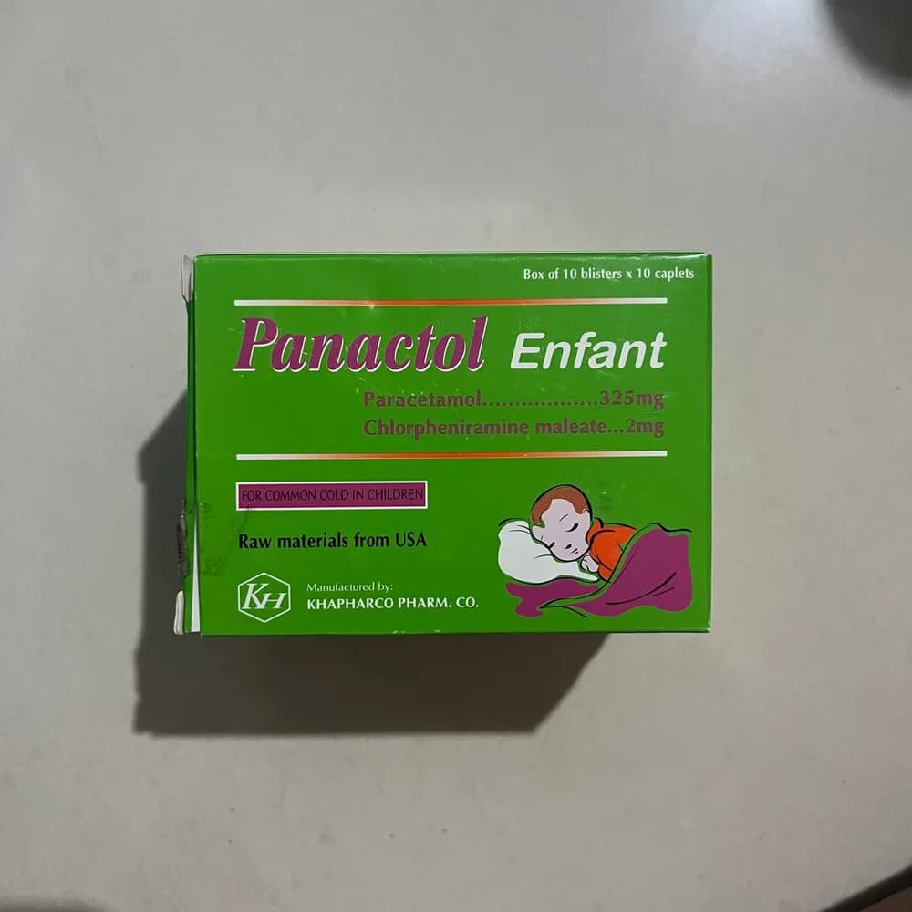 Panactol Enfant 325 mg / 2 mg caplets