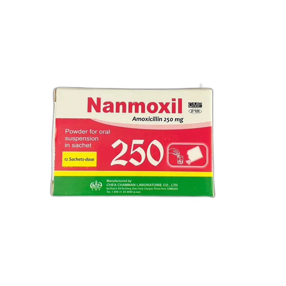 Nanmoxil Amoxicillin 250 mg per sachet - Pharmarcy Tareach