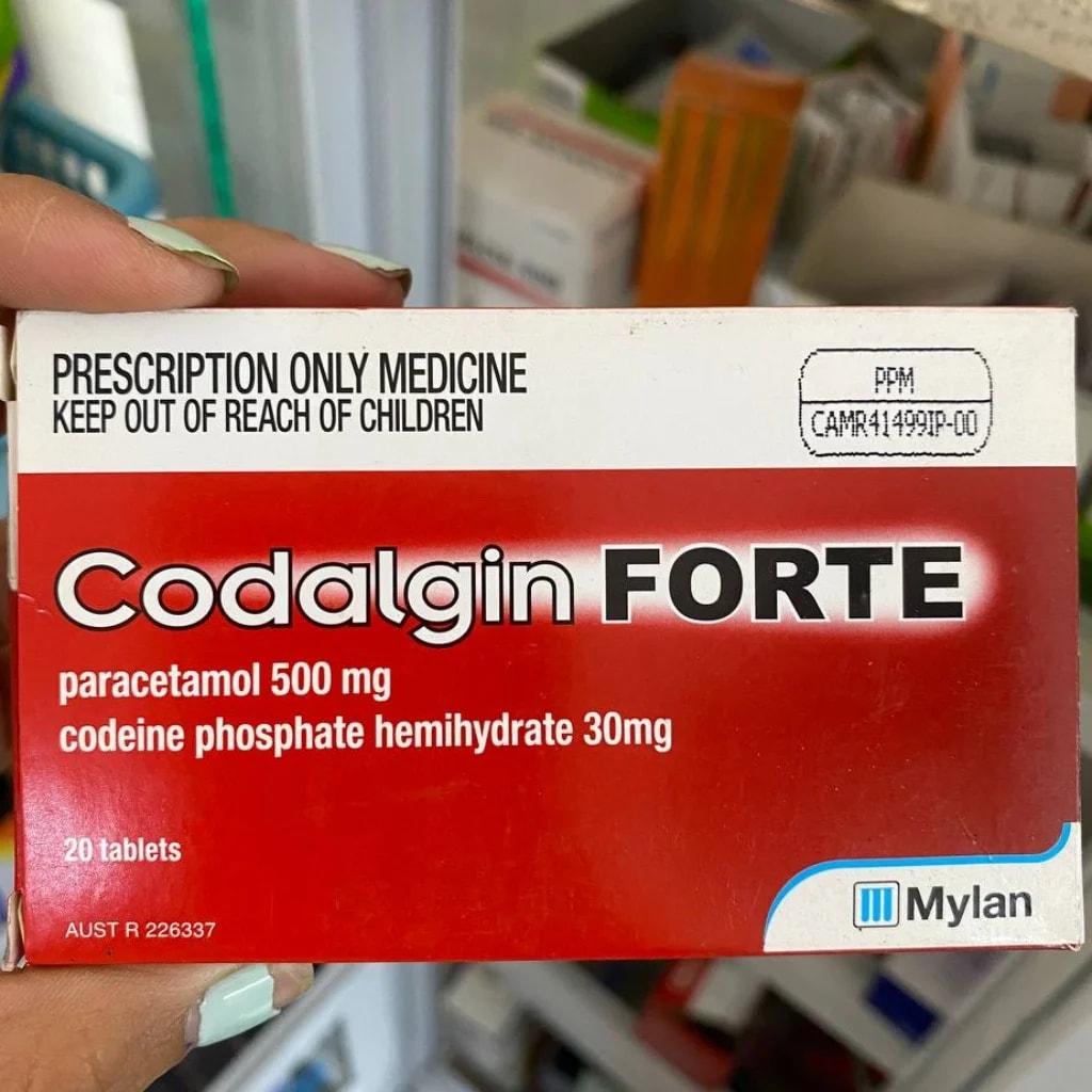 CODALGIN FORTE Paracetamol 500 mg + Codeine phosphate hemihydrate 30 mg - Pharmacy Pichserey