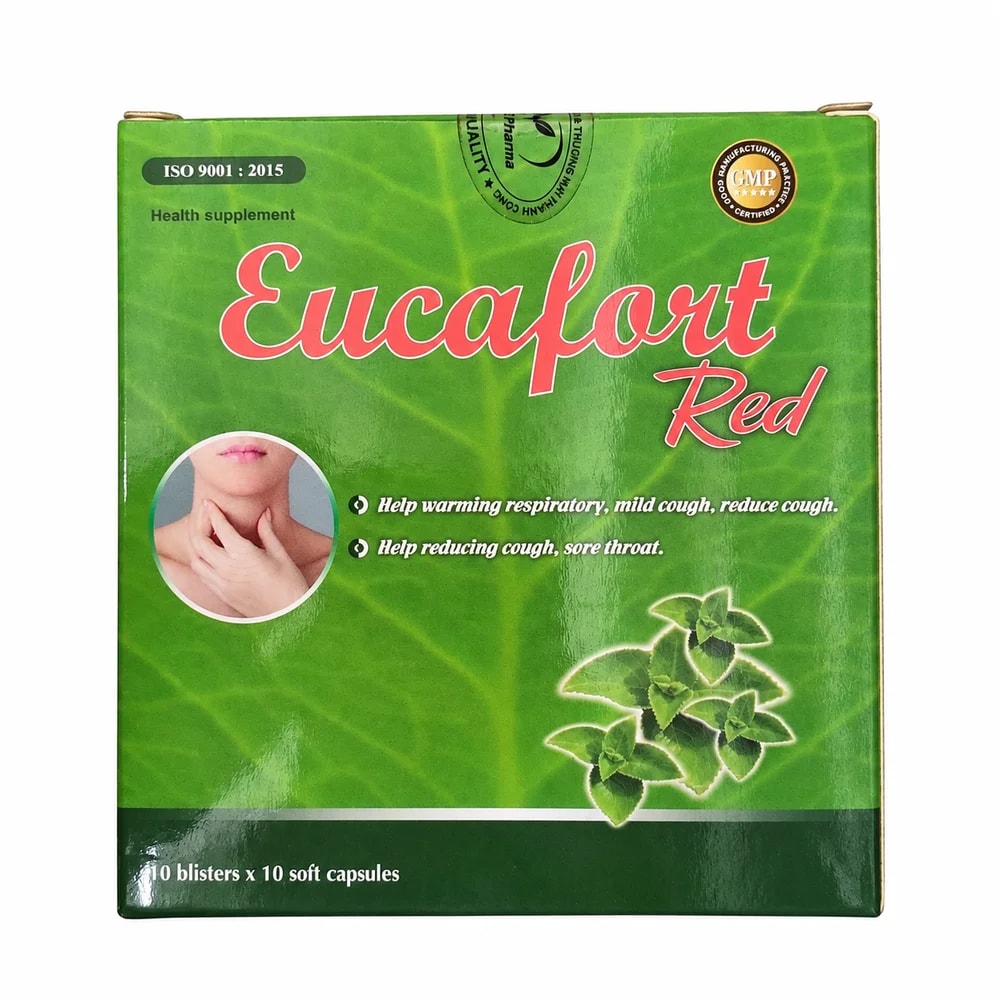 Eucafort Red 100 mg / 0.5 mg / 0.36 mg / 0.75 mg / 50 mg - Preash Khan Pich I Pharmacy