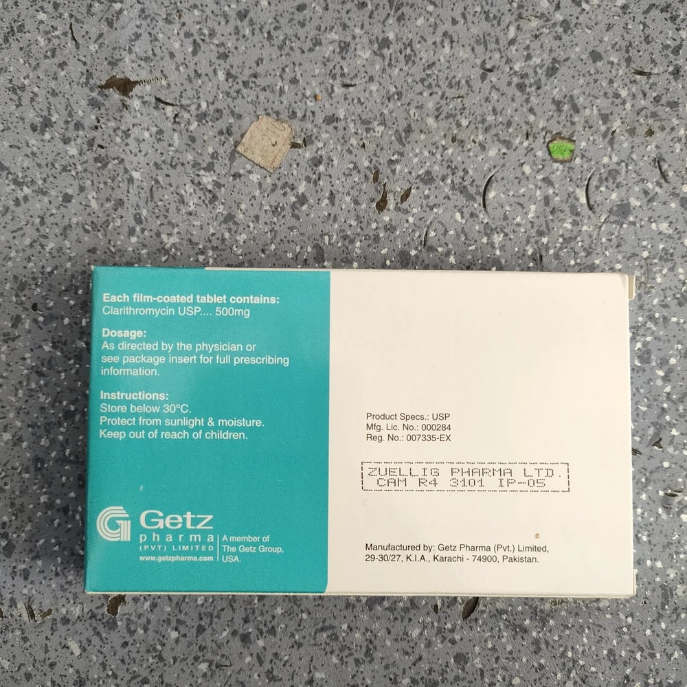 Claritek 500 mg - Depot De Pharmacie "A" Kim Houy