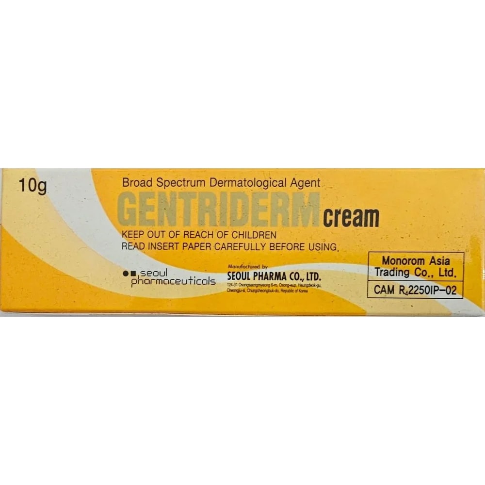 Gentriderm Betamethasone dipropionate 0.064% / Clotrimazole 1% / Gentamicin 0.1% - TRAM NEAK PHARMCY