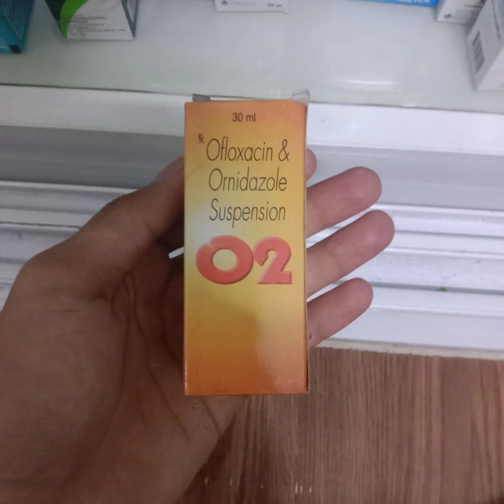 O2 Ofloxacin and ornidazole suspension, 30 mL - Kim Yi