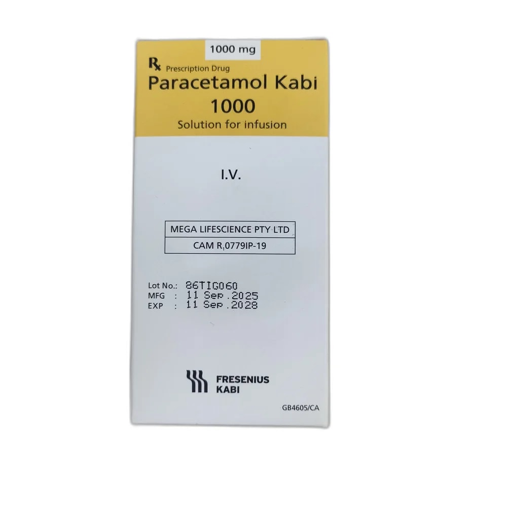 Paracetamol Kabi 1000 1000 mg/100 mL - Depot de Pharmacie B Rotha