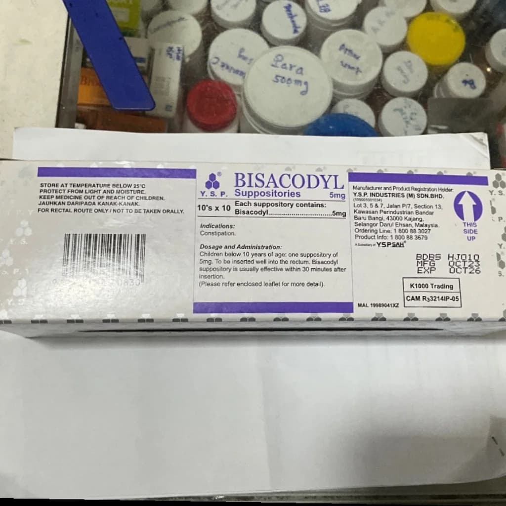 Bisacodyl Y.S.P 5 mg