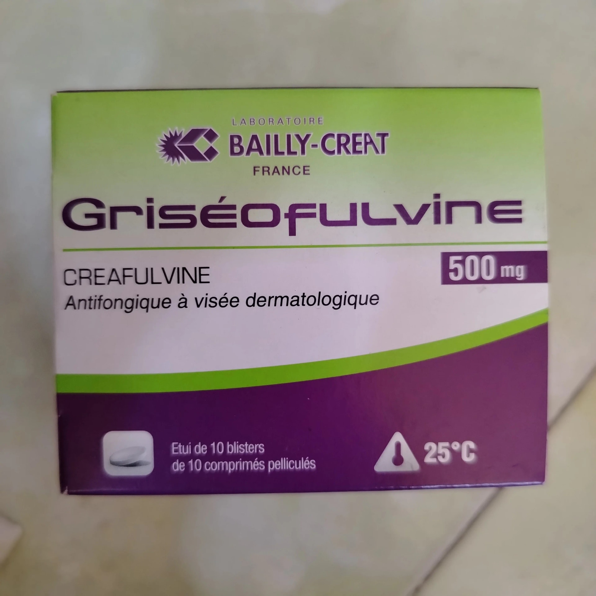 Griseofulvine 500 mg - Phal Cham Rouen