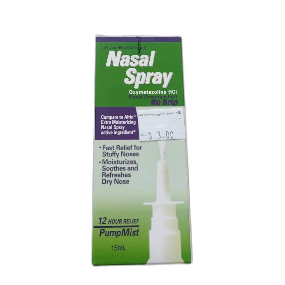 Nasal Spray Oxymetazoline HCl No Drip 0.05%, 15 mL - SUKHA PHARMACY