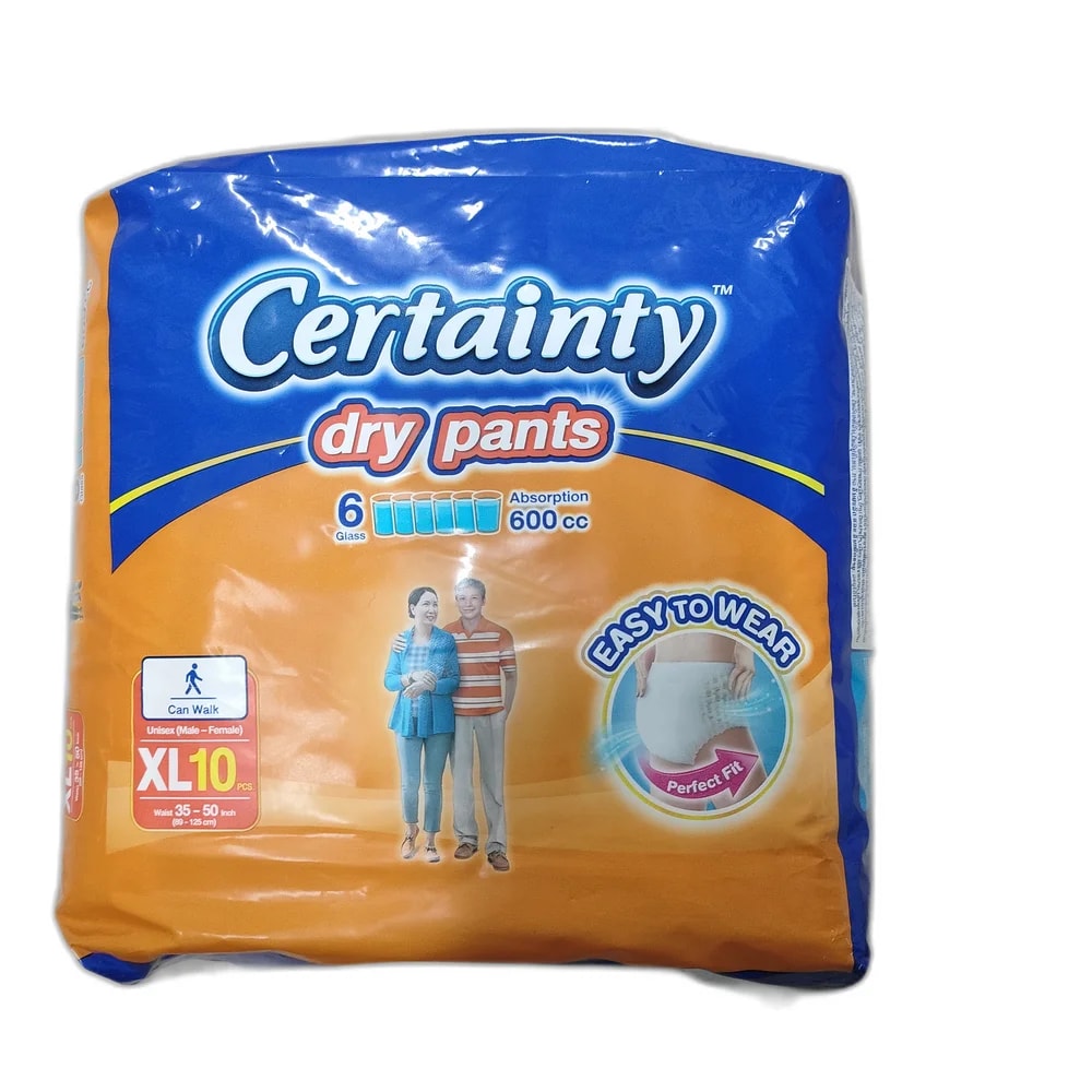 Certainty Dry Pants XL, 35–50 inch waist - Depot de Pharmacie B Rotha