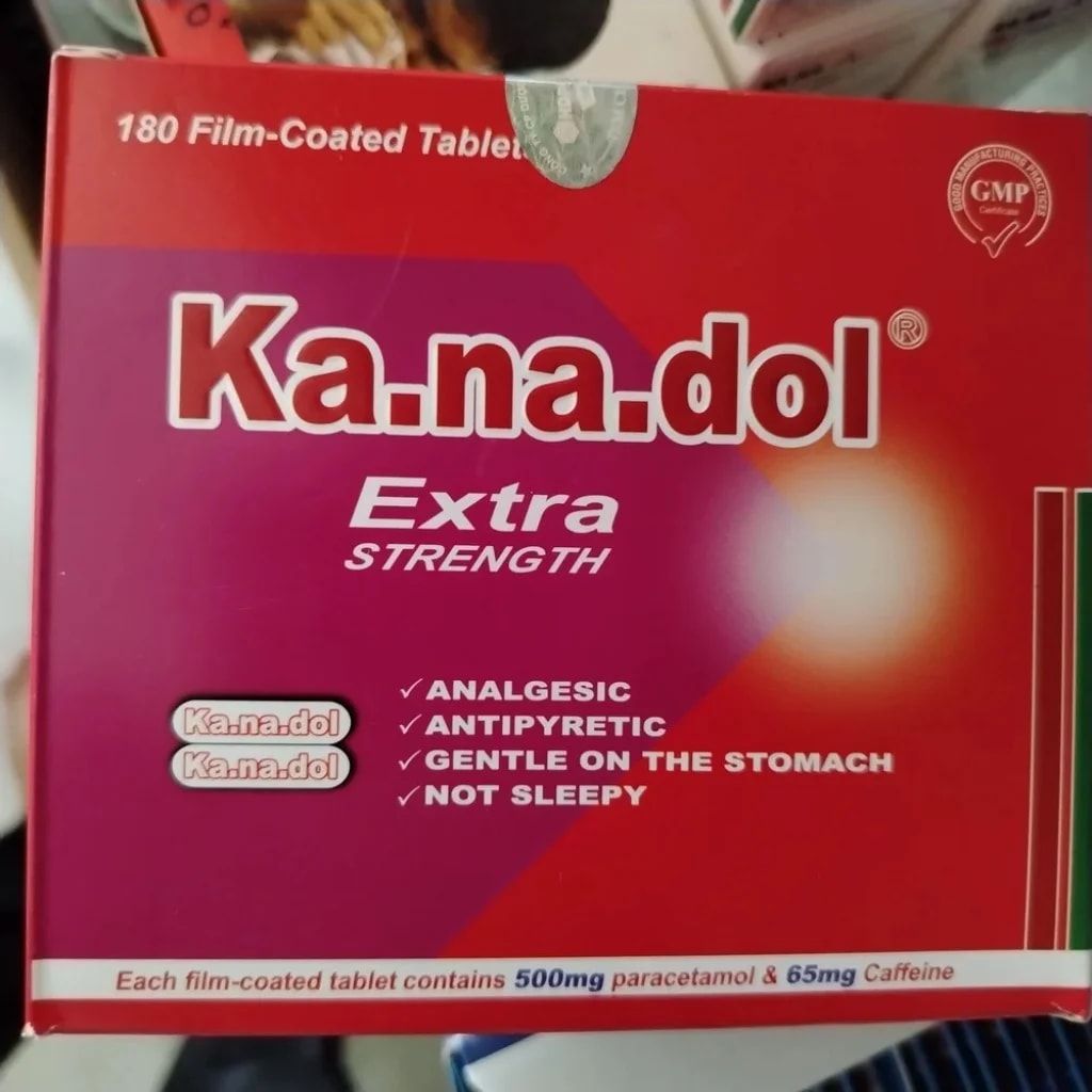 Kanadol Extra Strength Paracetamol 500 mg + Caffeine 65 mg - CHEANIMUL PHARMACY