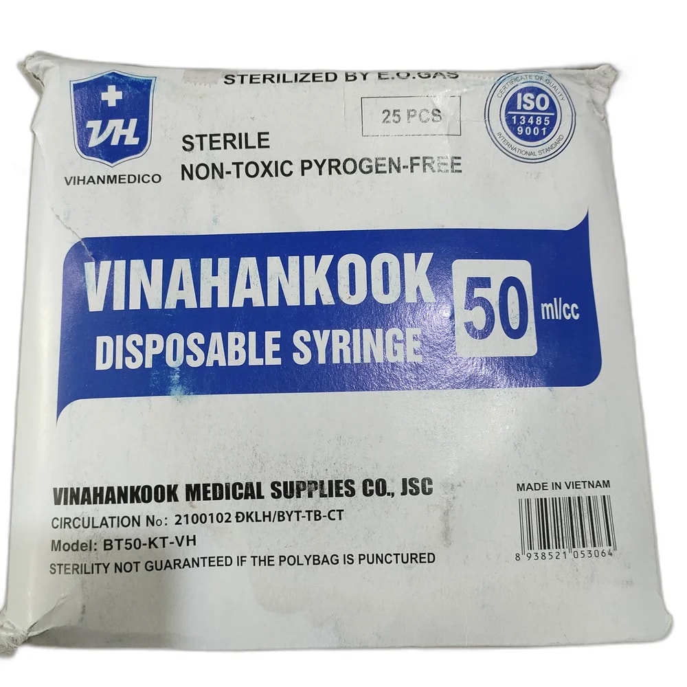 Vinahankook Disposable Syringe 50 ml - Reachvong Pharmacy