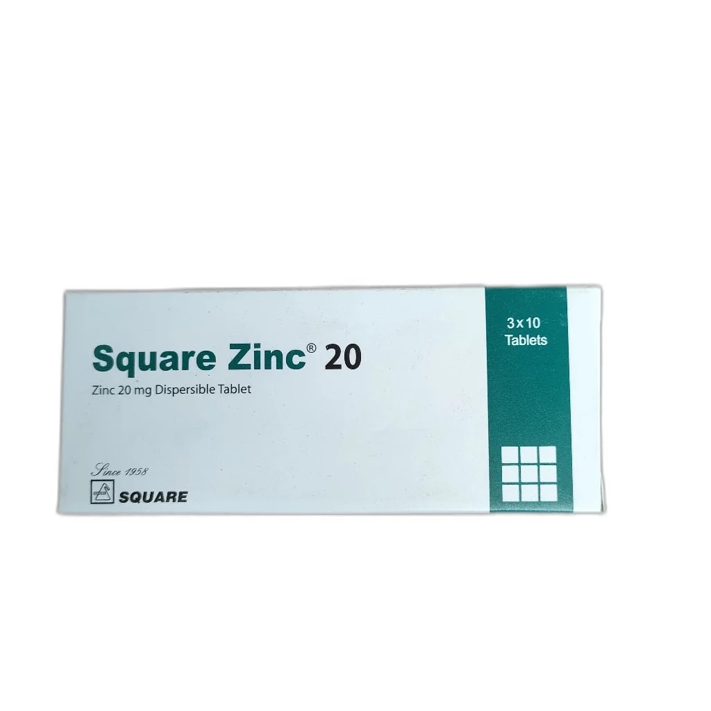 Square Zinc 20 mg - PONLEU DOUNG DARA PHARMACY